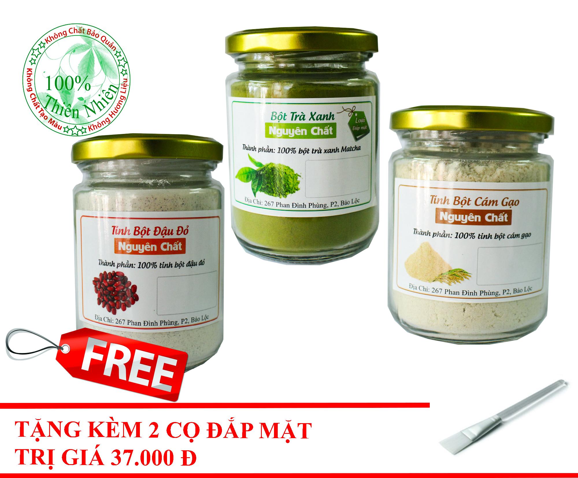 Bột Trà Xanh Nguyên Chất Đắp Mặt Trắng da 100g