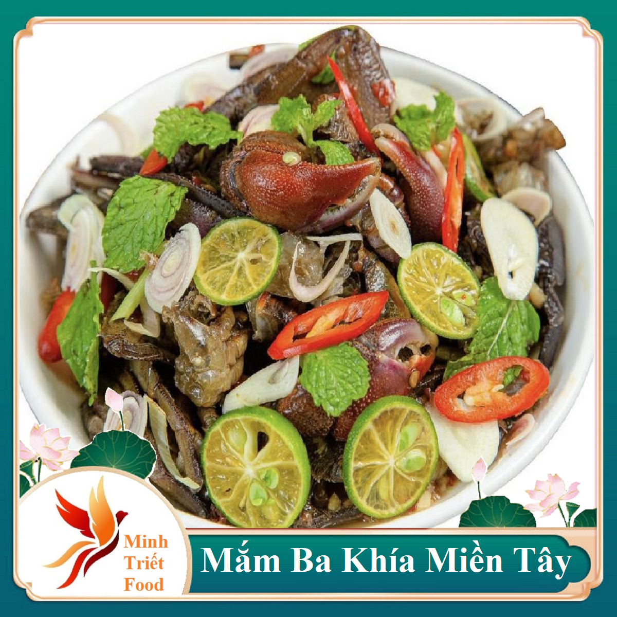 Mắm ba khía trộn miền tây không ngọt rất vừa ăn- đặc sản minh triết