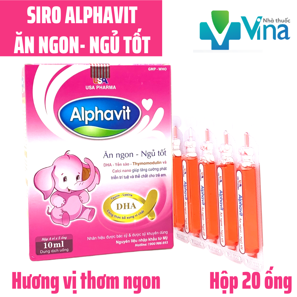 Siro Bé Ăn Ngon Ngủ Tốt Alphavit - Bé thông minh