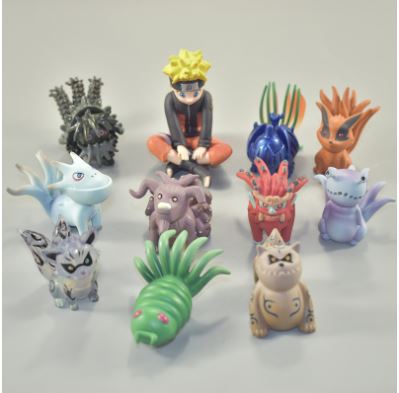 Set Naruto và 9 vĩ thú (size lớn) - Naruto and 9 Tailed Beasts (Big Size)