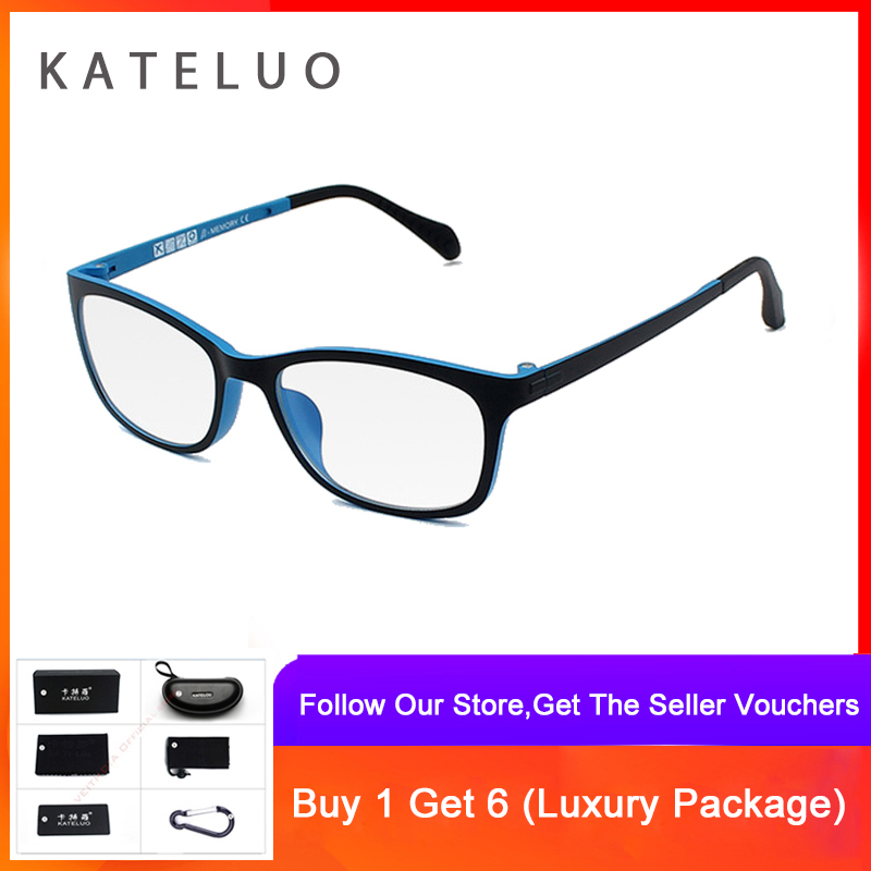 KATELUO TUNGSTEN Computer Goggles Anti Laser Fatigue Radiation-resistant Glasses Eyeglasses Frame 13031