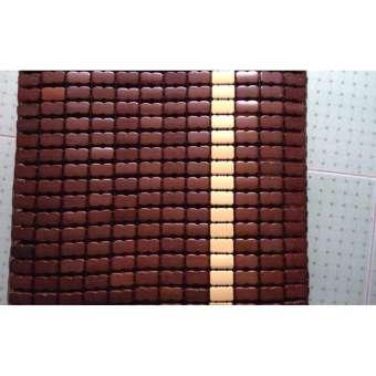 1m8 x 1m9 - Không viền - Chiếu tre - Chiếu trúc Cao cấp Hạt đen
