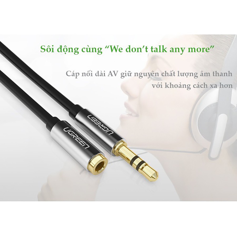 Ugreen 10593 - Cáp Audio 3.5mm nối dài 1,5m  - HapuStore