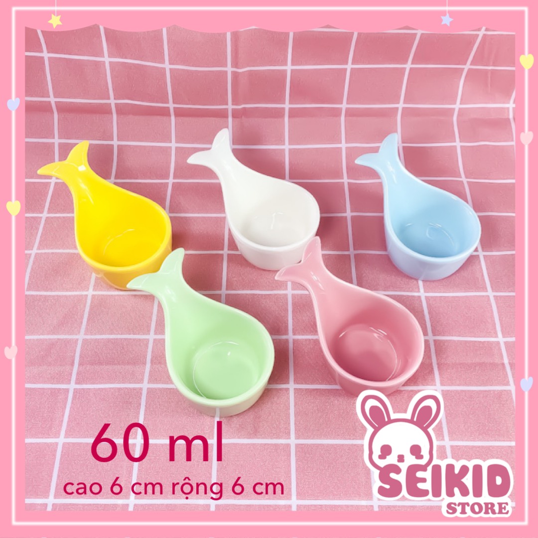 Bát Sứ Hình Đuôi Cá Cho Bé Ăn Dặm Seikid