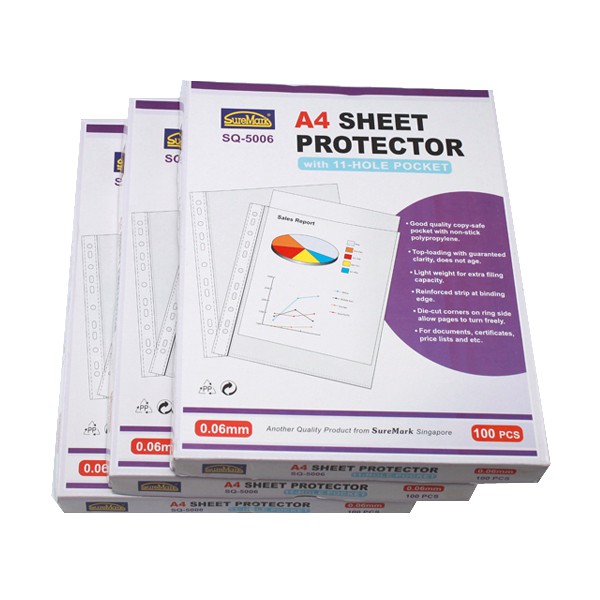 Bìa lỗ a4 dày suremark sq-5010 siêu dày có thể chứa 10 tờ trong 1 lá thiện phước