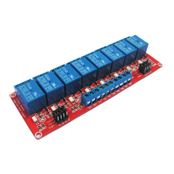 [HCM]Mạch 8 Relay opto cách ly kích mức cao/thấp (5VDC)