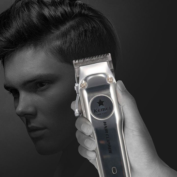 Tông Đơ Kemei 1997 Chuyên Dụng - Tặng Kèm Bộ Kéo Cắt Tỉa