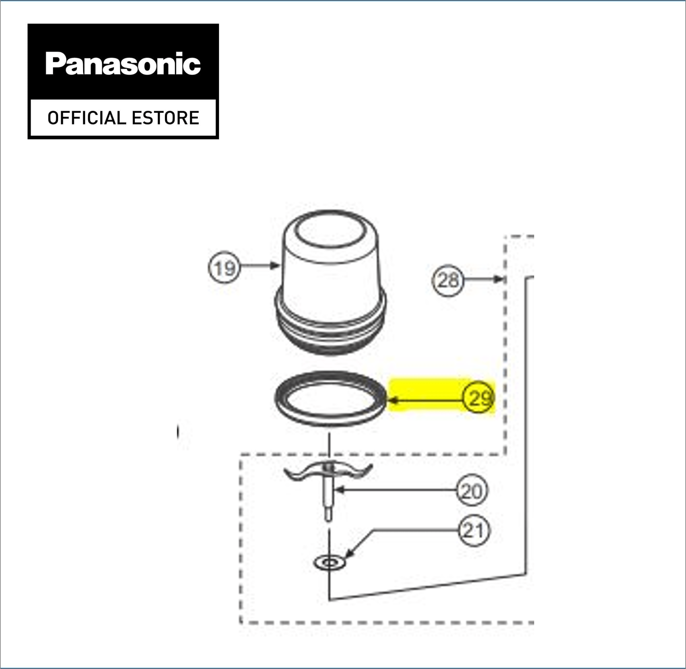 Ly xay sinh tố của máy xay panasonic mx-v310kra - ly xay sinh tố panasonic