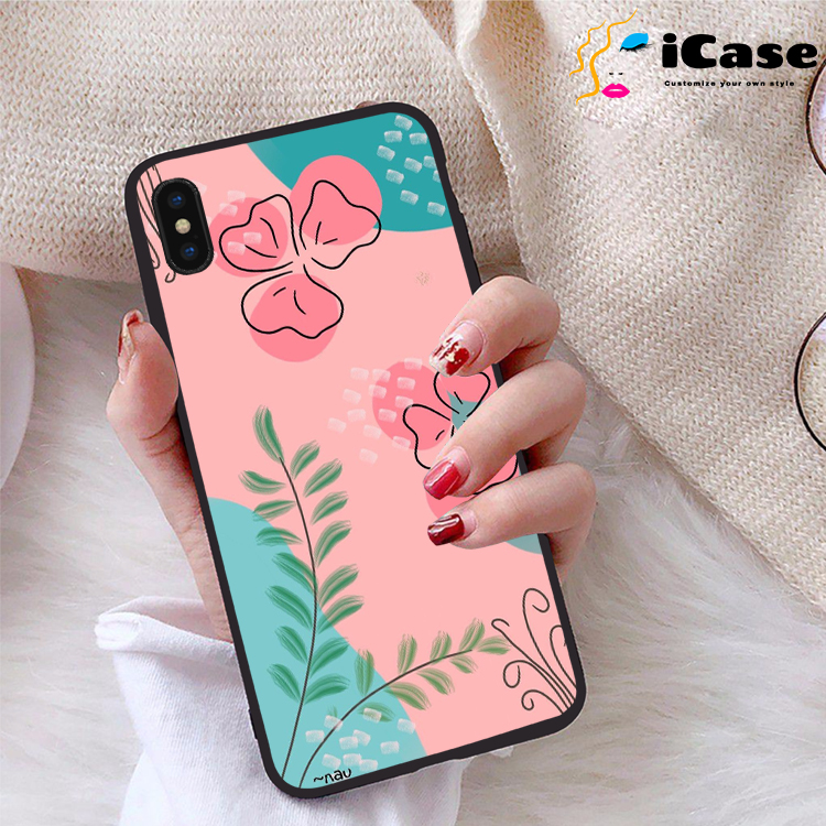 Ốp lưng iPhone Xs Max viền dẻo TPU BST Hoa