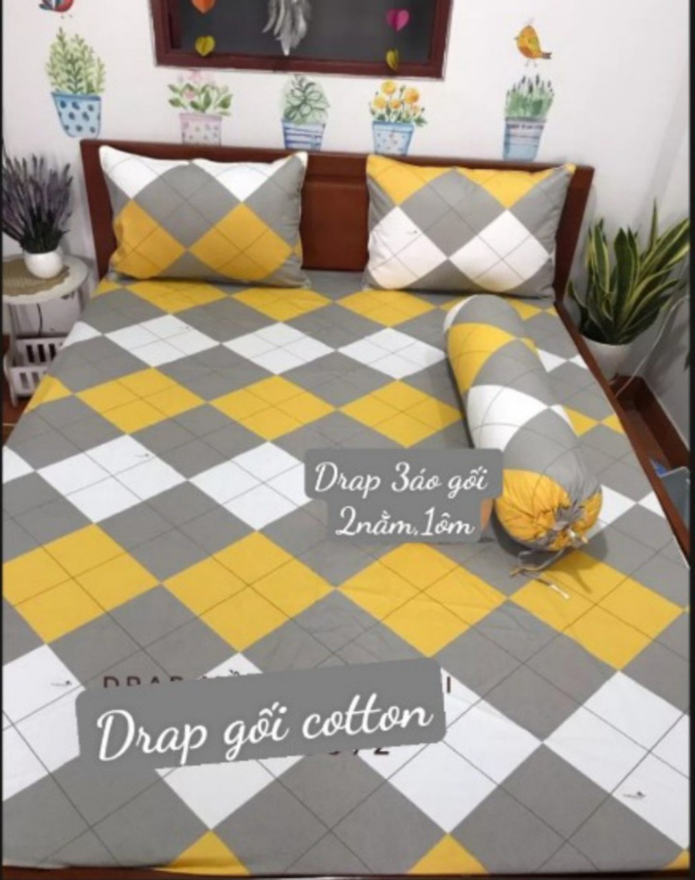 [HCM]Bộ Drap Cotton Thắng Lợi {4 MÓN} đủ size { chuẩn logo]