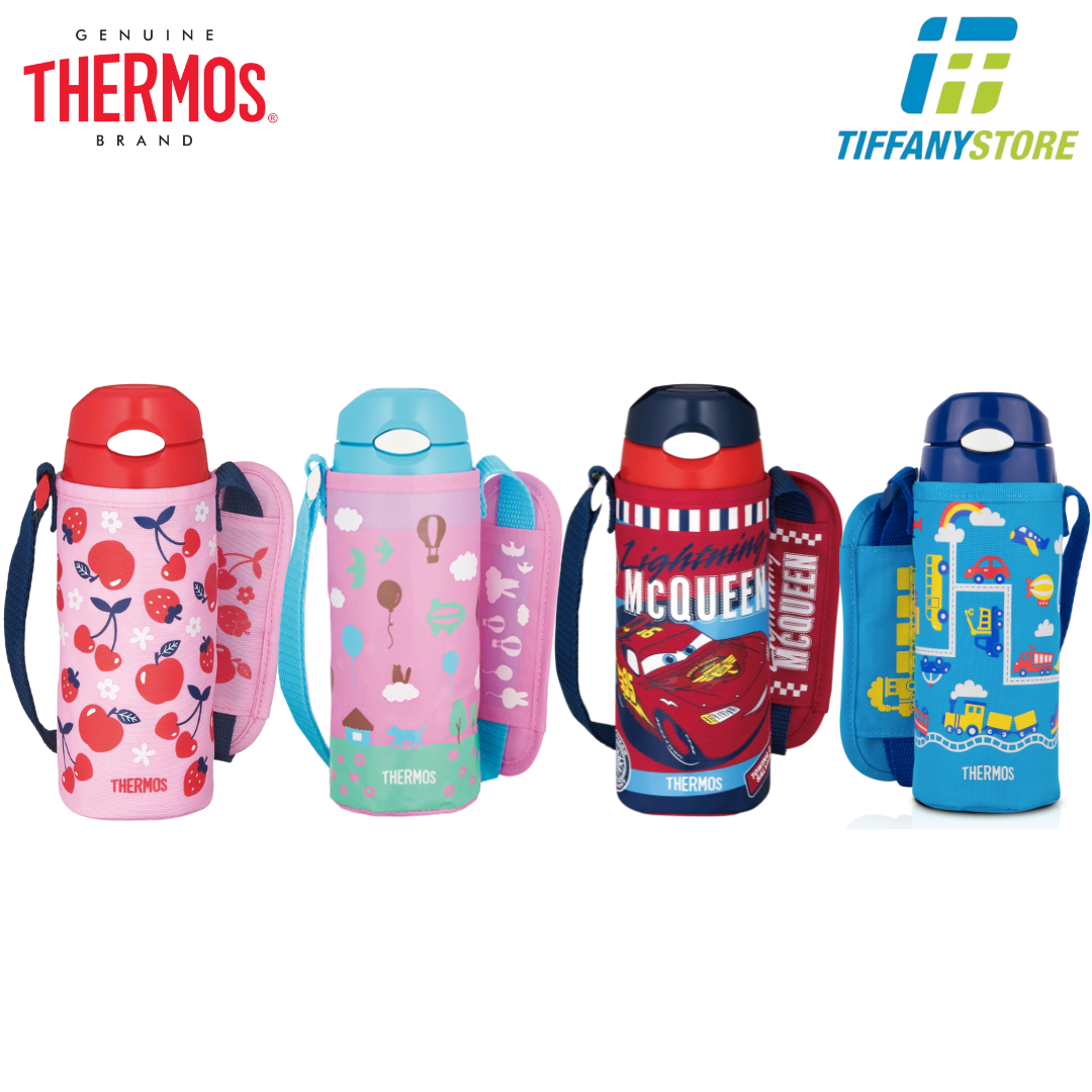 [Hàng Nhật] Bình giữ nhiệt trẻ em Thermos có túi đeo - 400ml
