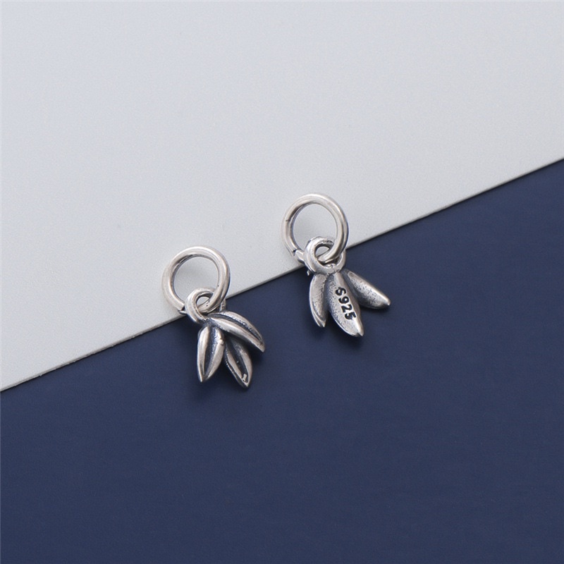 [S925] Charm bạc lá trúc - MH864