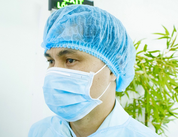 Combo 100 Mũ con sâu phòng sạch