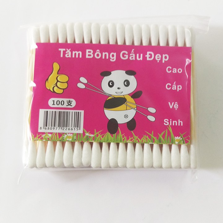 Combo 6 gói tăm bông gỗ dài 7Cm