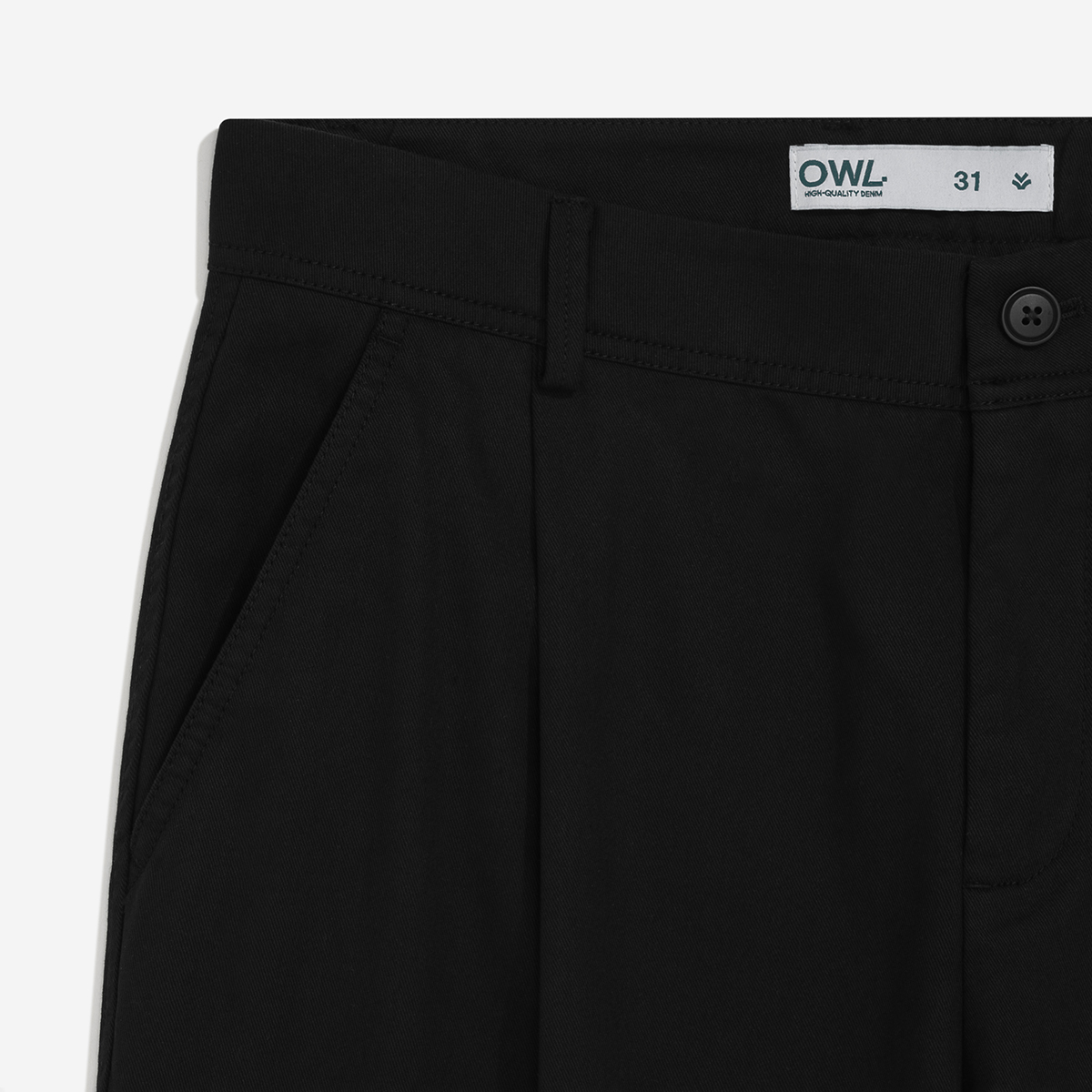 Quần kaki nam Owlbrand /Đen