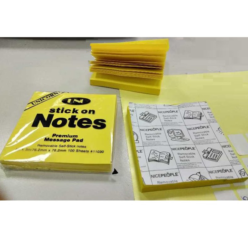 Giấy note vàng 3*3 UNC (giấy ghi chú 3 x 3 inches)