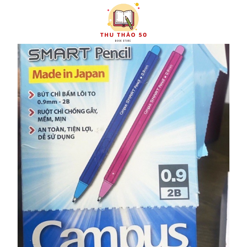 Bút chì bấm Campus 0.9mm trắc nghiệm.