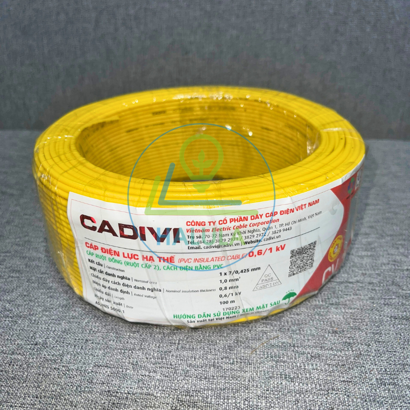 Dây cáp điện đơn - dây điện CV đơn Cadivi ( Đơn giá 1 mét)