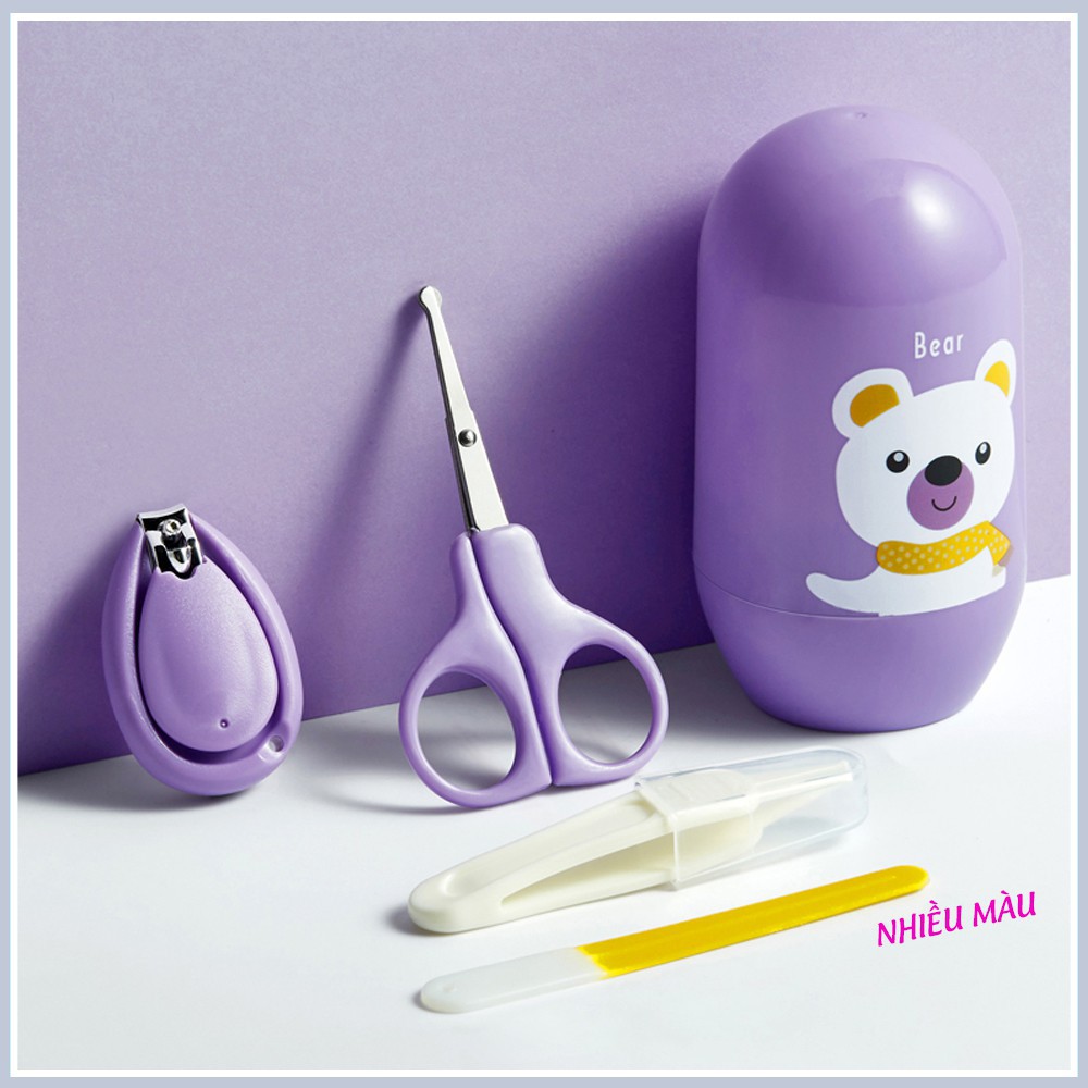 Bộ dụng cụ cắt móng cho trẻ em 4 Chi Tiết - bấm móng tay bé