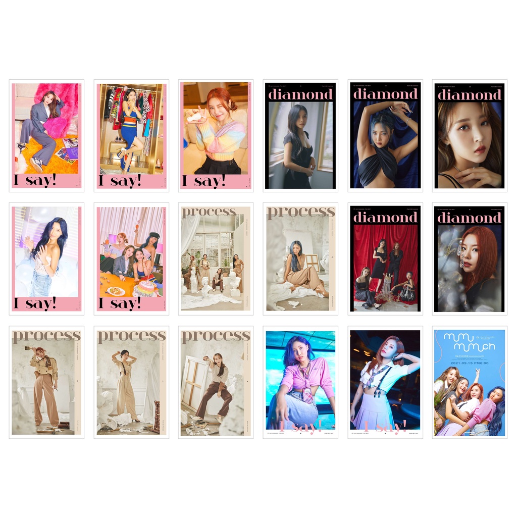 Lomo card 27 ảnh mamamoo - i say mamamoo the best