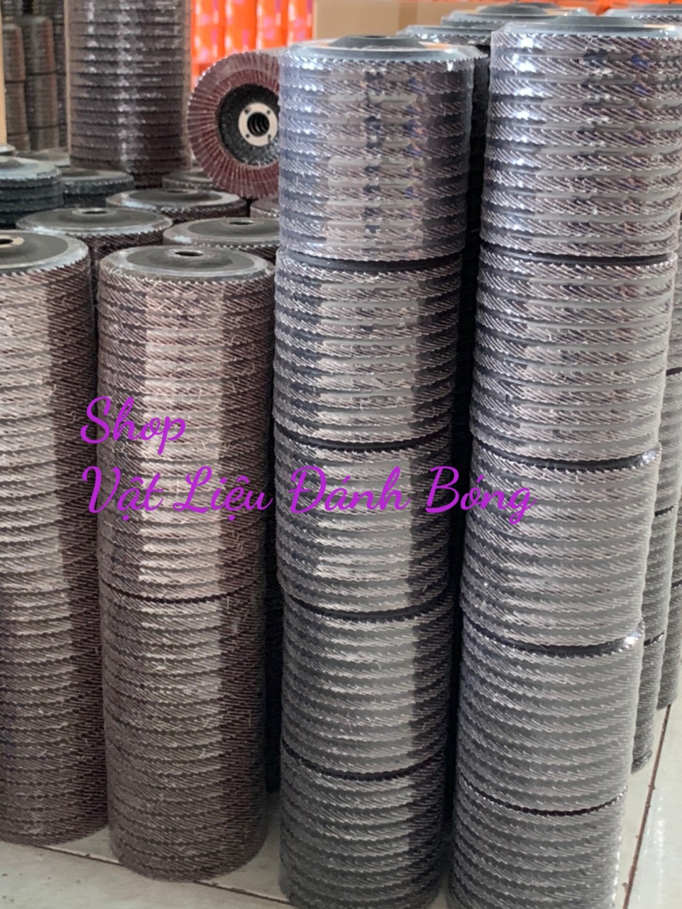 Nhám xếp đen fiber 4" - COMBO 10 CÁI