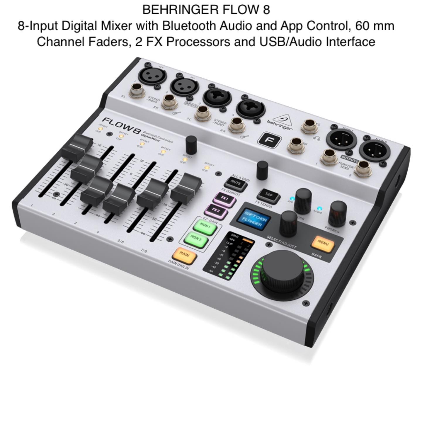 [HCM][Trả góp 0%]BÀN MIXER CƠ LAI SỐ BEHRINGER FLOW 8 -8 INPUT 2 FX USB AUDIO INTERFACE BEHRINGER CHÍNH HÃNG