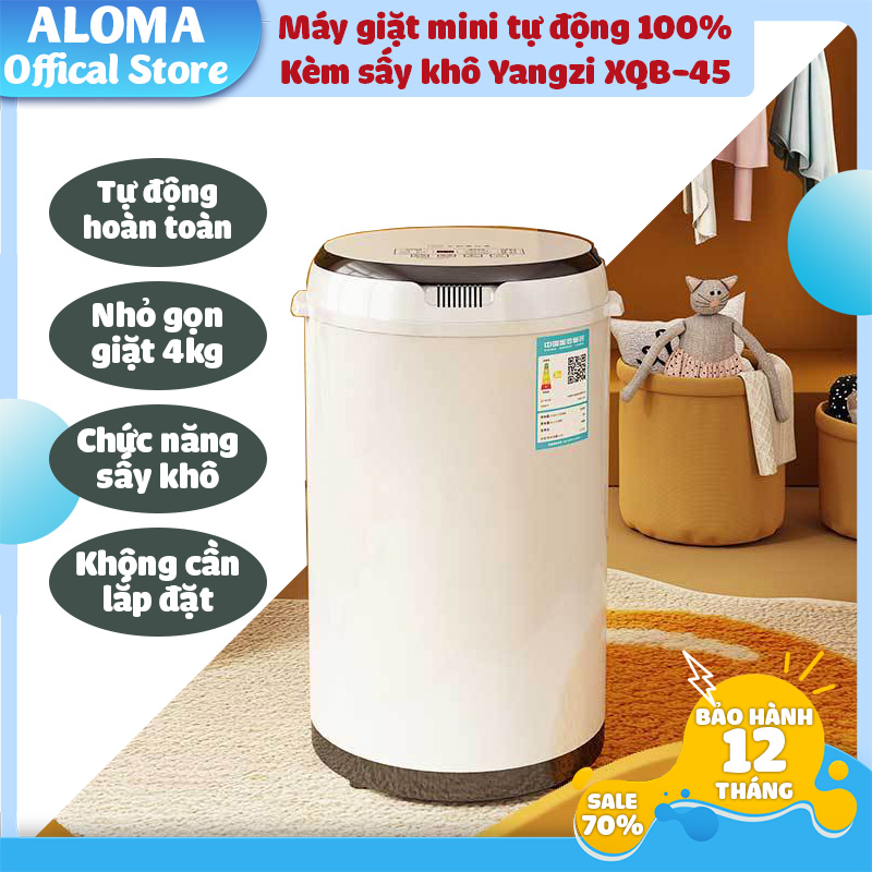 Máy giặt mini ALOMA nhỏ gọn tiết kiệm điện nước giá thành cho người ở trọ