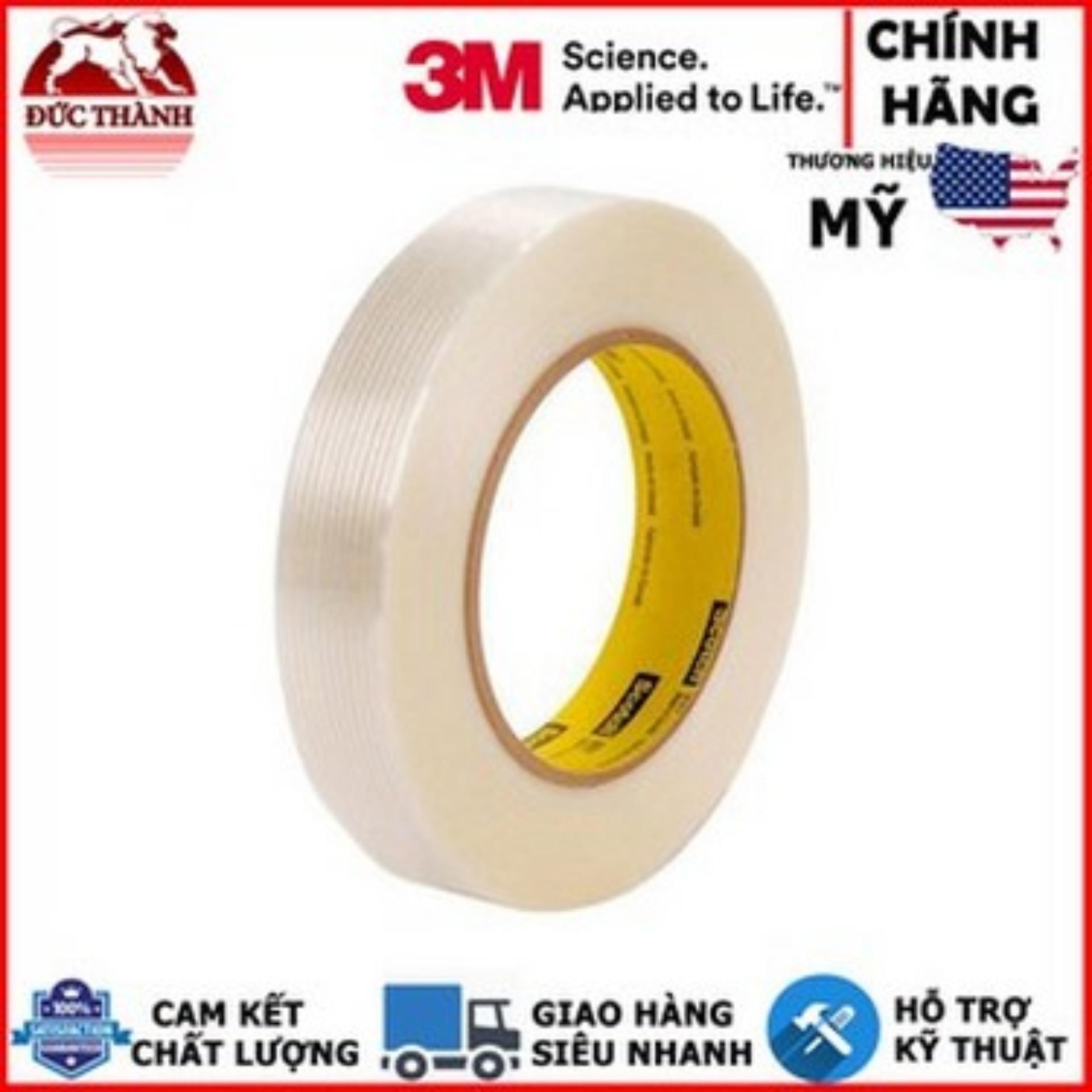 Băng keo gia cường sợi thủy tinh 3M Scotch Filament Tape 897 24mmx55m