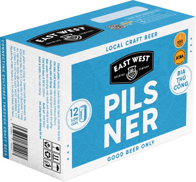 [HCM]Thùng 12 lon bia Pacific Pilsner (12x330ml)