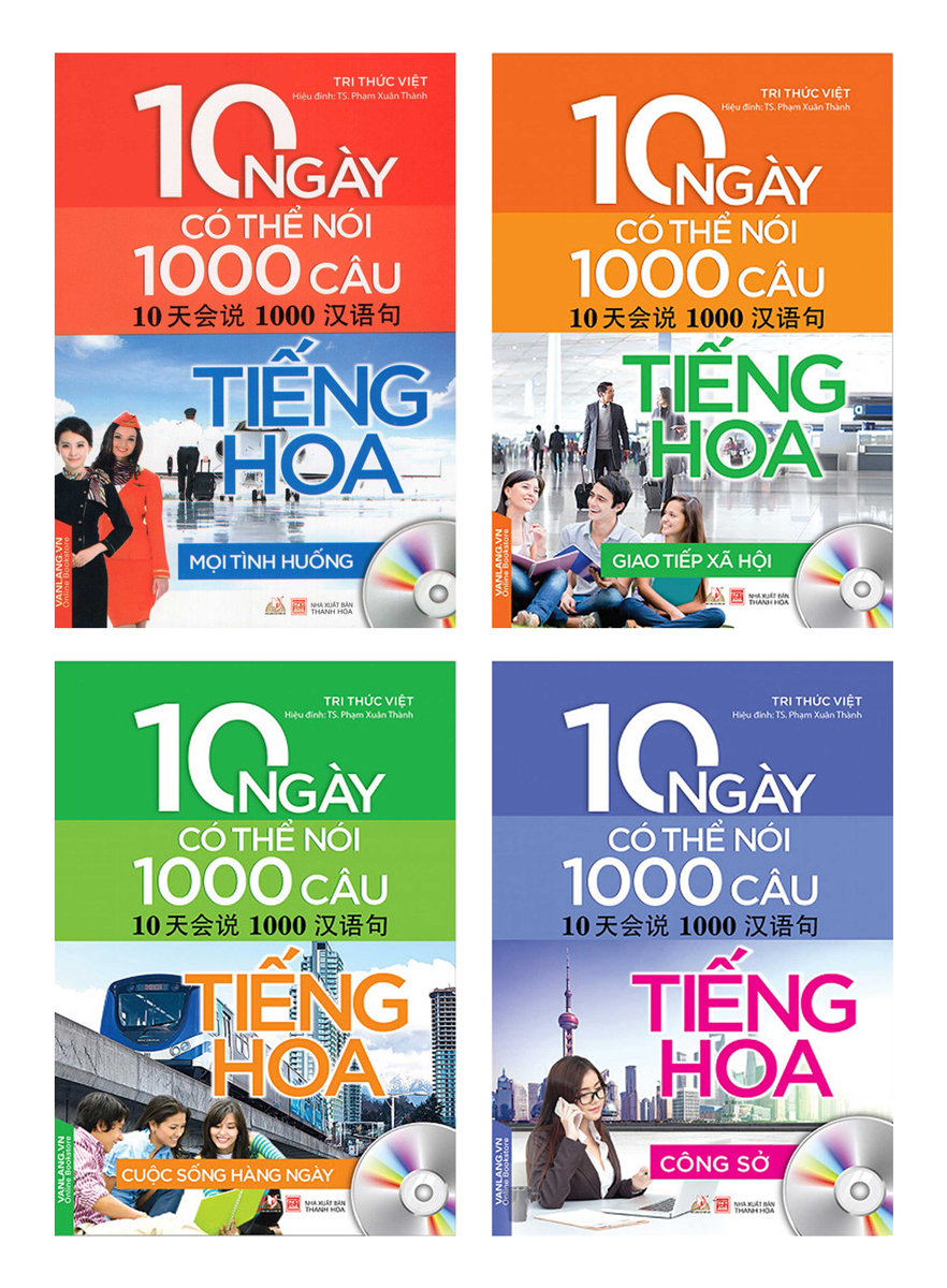 Combo sách 10 ngày có thể nói 1000 câu tiếng hoa