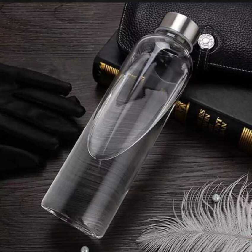Chai Đựng Nước Thủy Tinh có dây treo 300ML (combo 2 cái) nắp thiếc vặn - Bình Thủy Tinh Đựng Nước ,sữa - Chai Thủy Tinh Đựng Nước ép - Chai Detox
