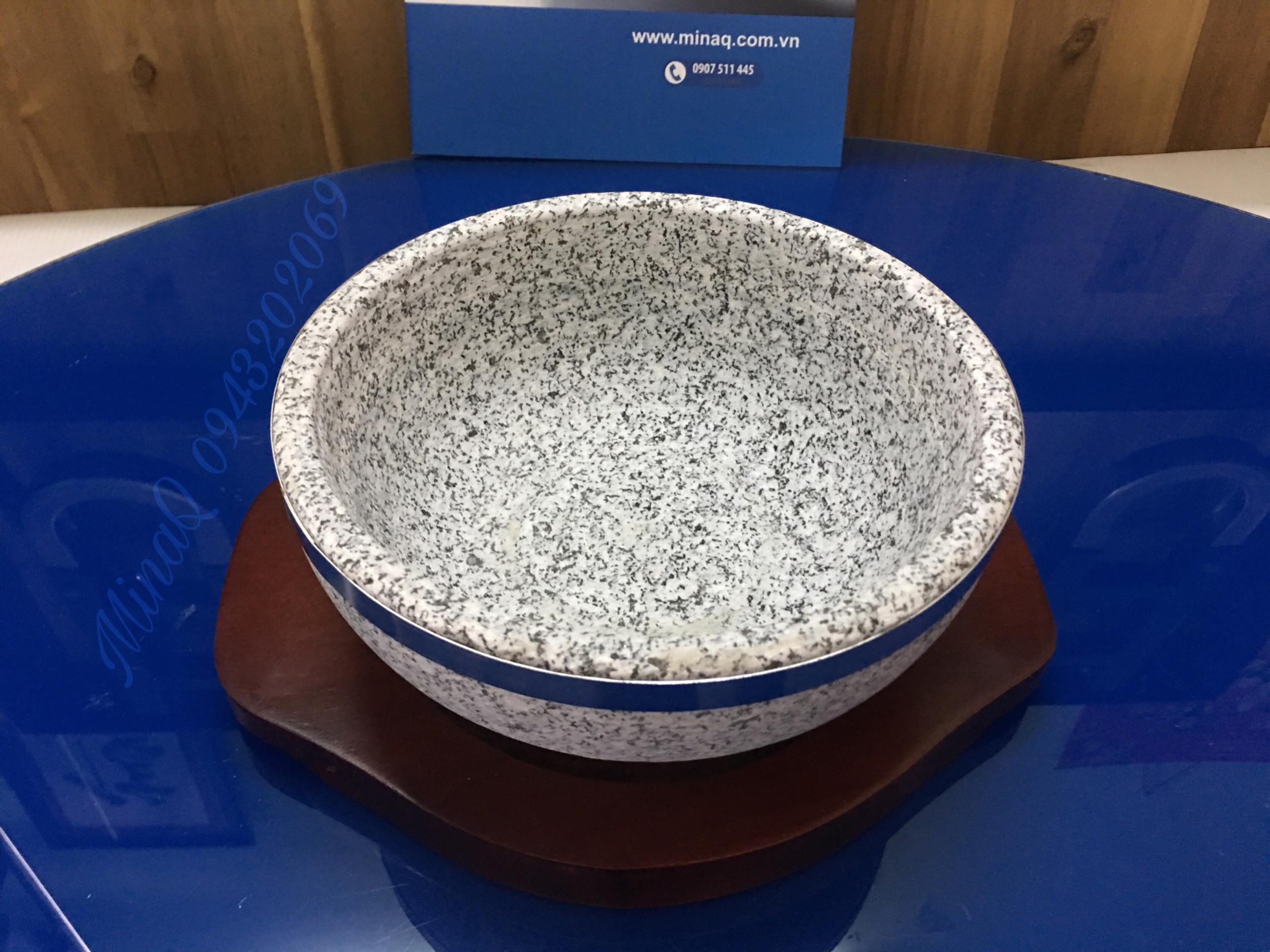 [HCM]THỐ ĐÁ - BÁT ĐÁ - TÔ ĐÁ HÀN QUỐC 20cm dùng làm phở thố đá cơm trộn