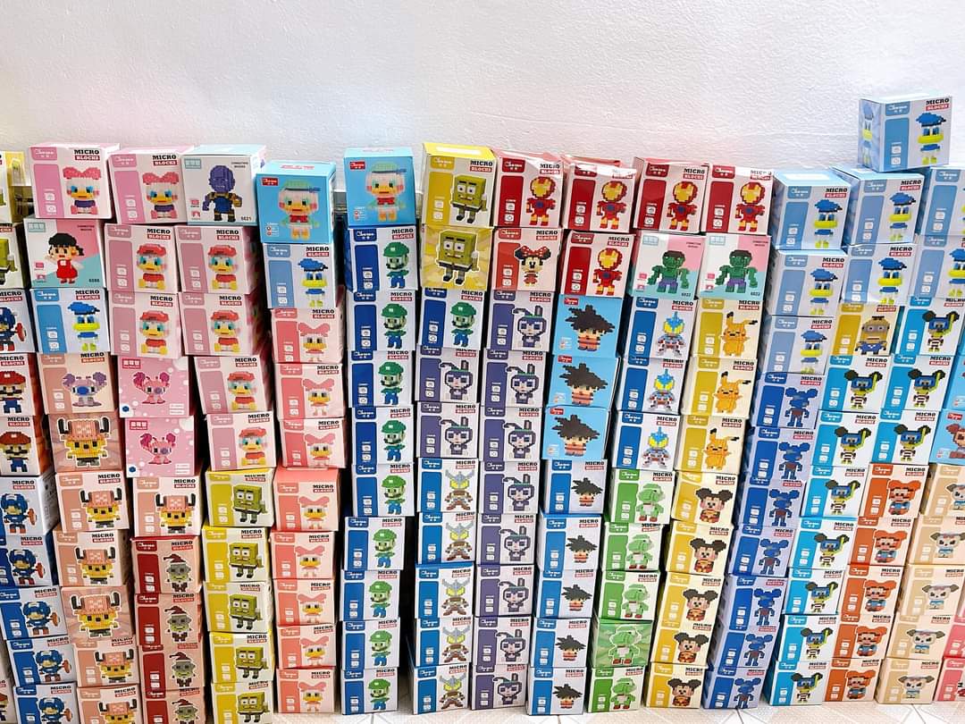 Combo 5 Lego xếp hình nhân vật 3D, đồ chơi lắp ghép mô hình, Lego 12 con giáp