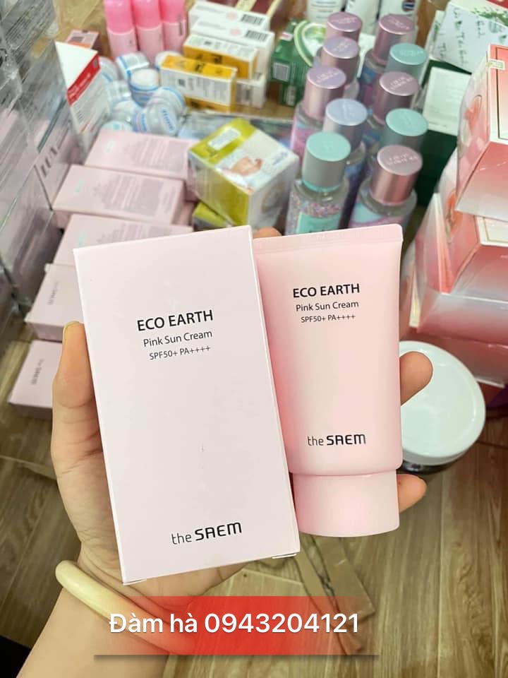 Kem chống nắng the saem - the same eco earth spf50+ pa+++ 50g dành cho da nhạy cảm không kích ứng da