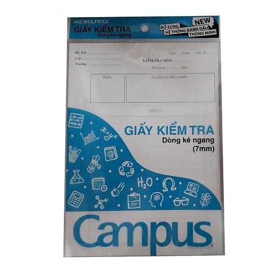 Giấy kiểm tra kẻ ngang không chấm Campus