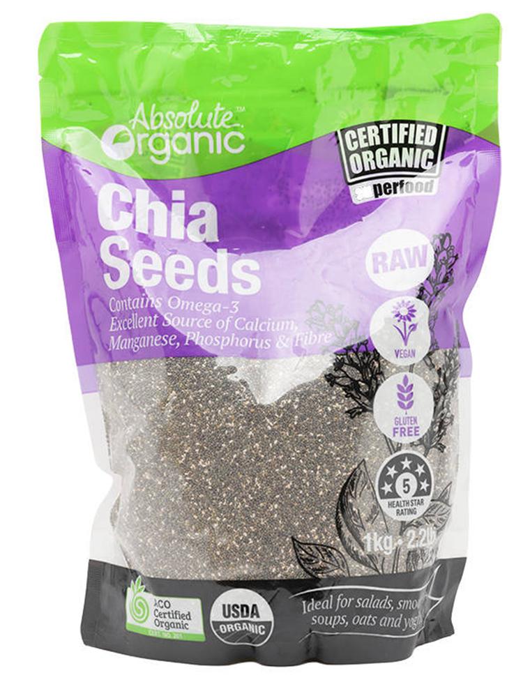 Hạt Chia Úc Absolute Organic Chia Seeds 1kg