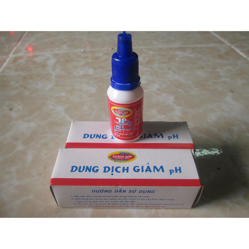GIẢM ĐỘ PH CHO HỒ CÁ , DUNG DỊCH GIẢM PH , GIẢM ĐỘ PH
