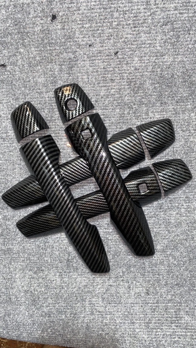 Ốp tay nắm cửa Xpander mẫu Carbon