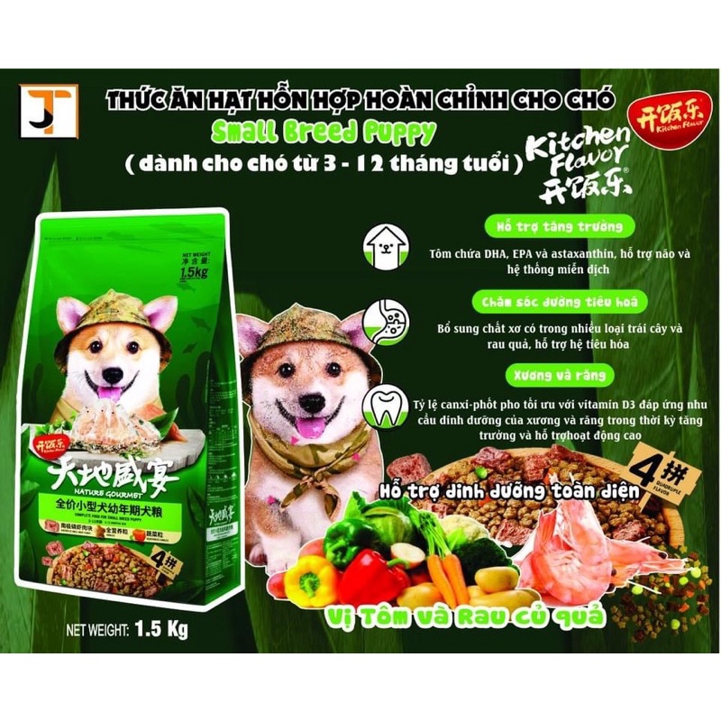 Hạt cho chó Kitchen Flavor Nature Gourmet, Thức ăn cho chó mọi lứa tuổi