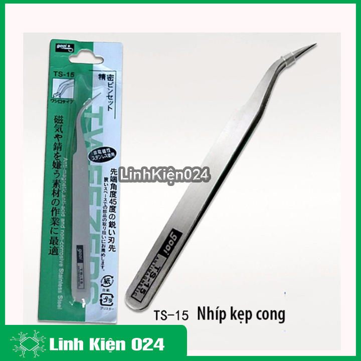 Nhíp kẹp linh kiện gooi loại cong