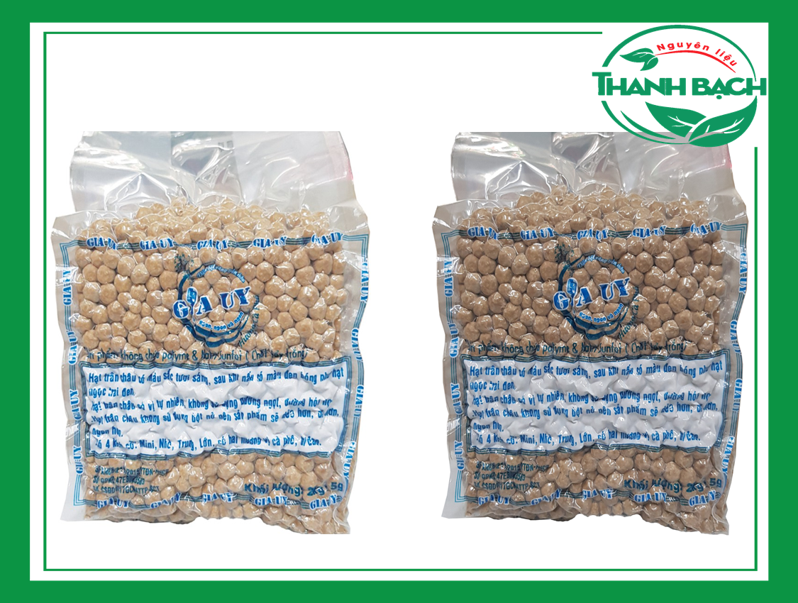 Trân châu Gia Uy gói 2kg ( cafe, bí đao trắng, bí đao đen )