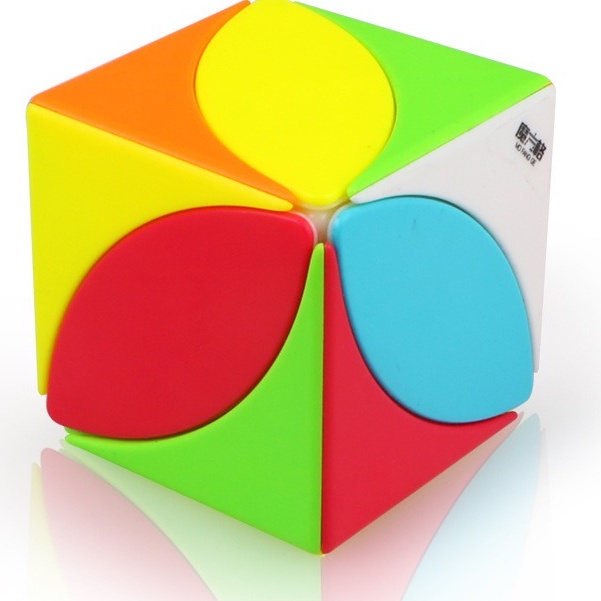 Rubik Biến Thể Qiyi Ivybe Maplebe Rubik Hình Chiếc Lá Phong Độc Đáo Viền Màu Xoay Mượt
