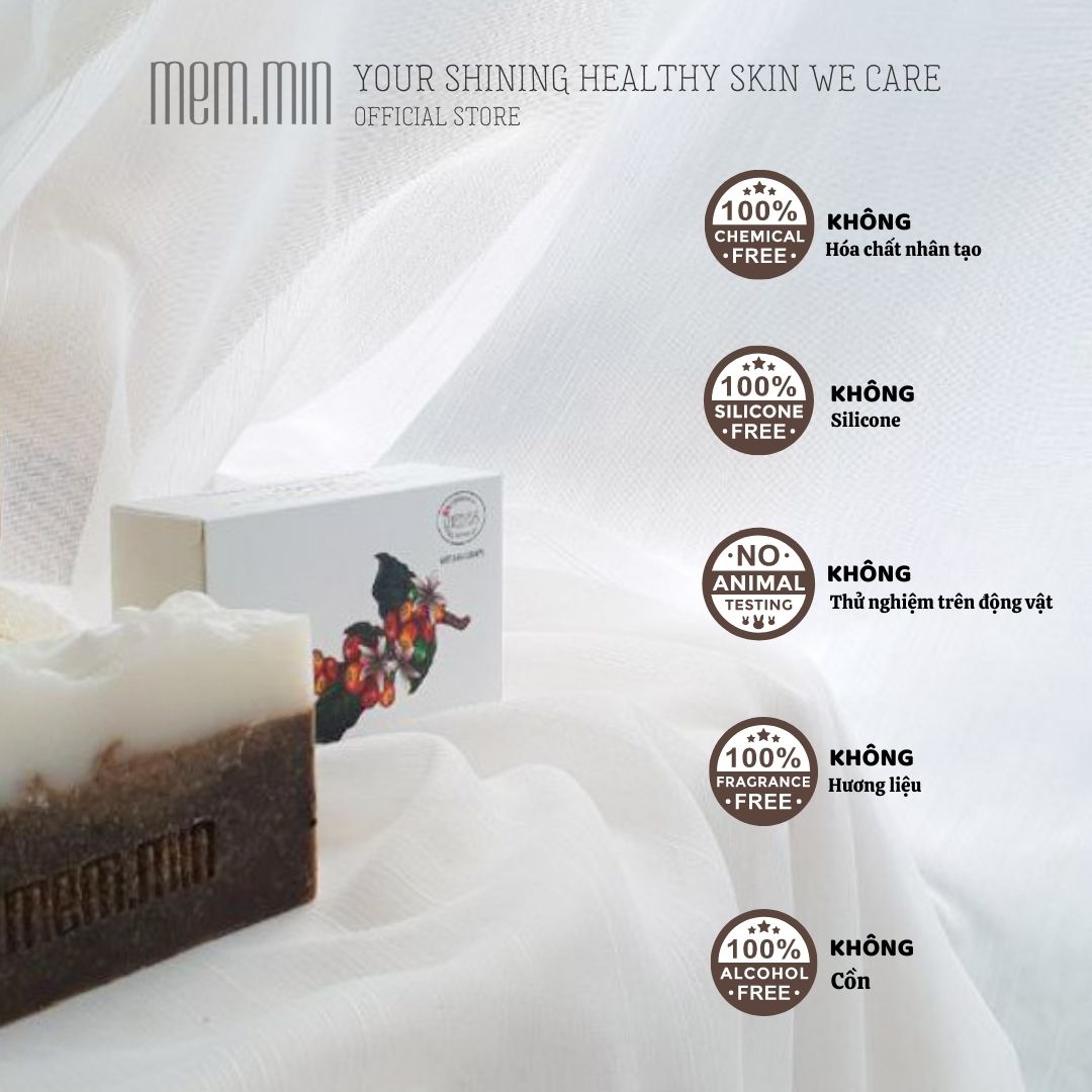 MemMin. Xà Bông Hữu Cơ COFFEE Coconut+Shea . 100% Tự Nhiên. 100gr