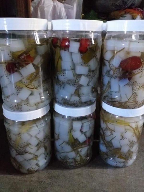 Combo Thạch Dừa Thô+ phổ tai+hạt é+táo đỏ