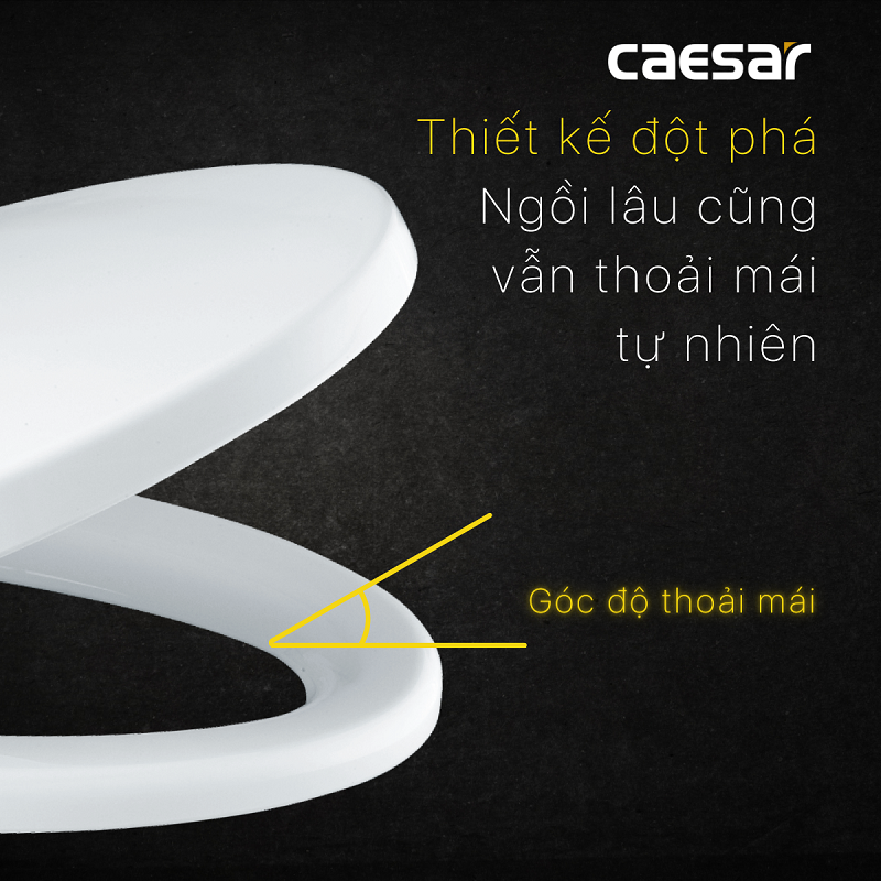 CAESAR M256 Nắp Êm Bồn Cầu
