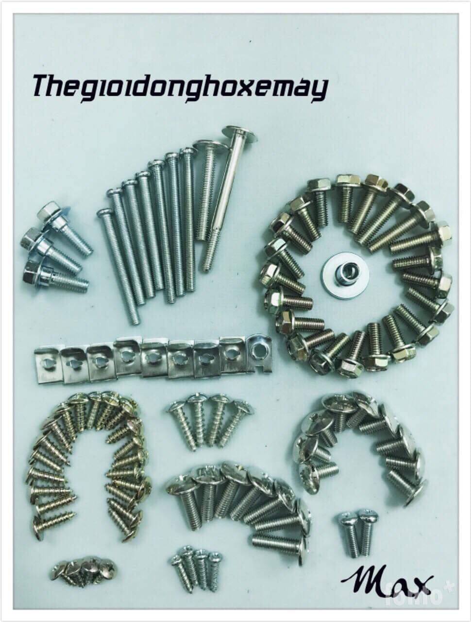 Bộ ốc vỏ nhựa xe máy (ốc dàn áo) max