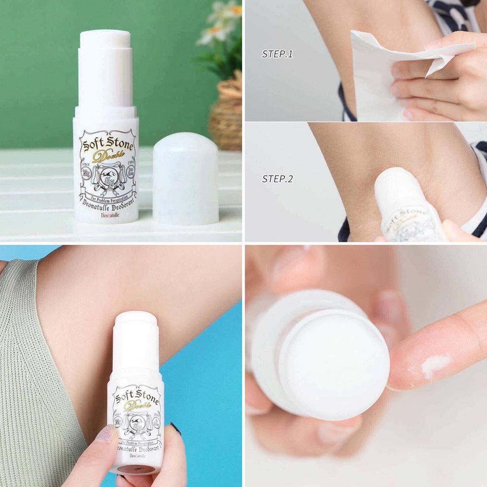 [HCM]LĂN KHỬ MÙI ĐÁ SOFT STONE DOUBLE NHẬT BẢN