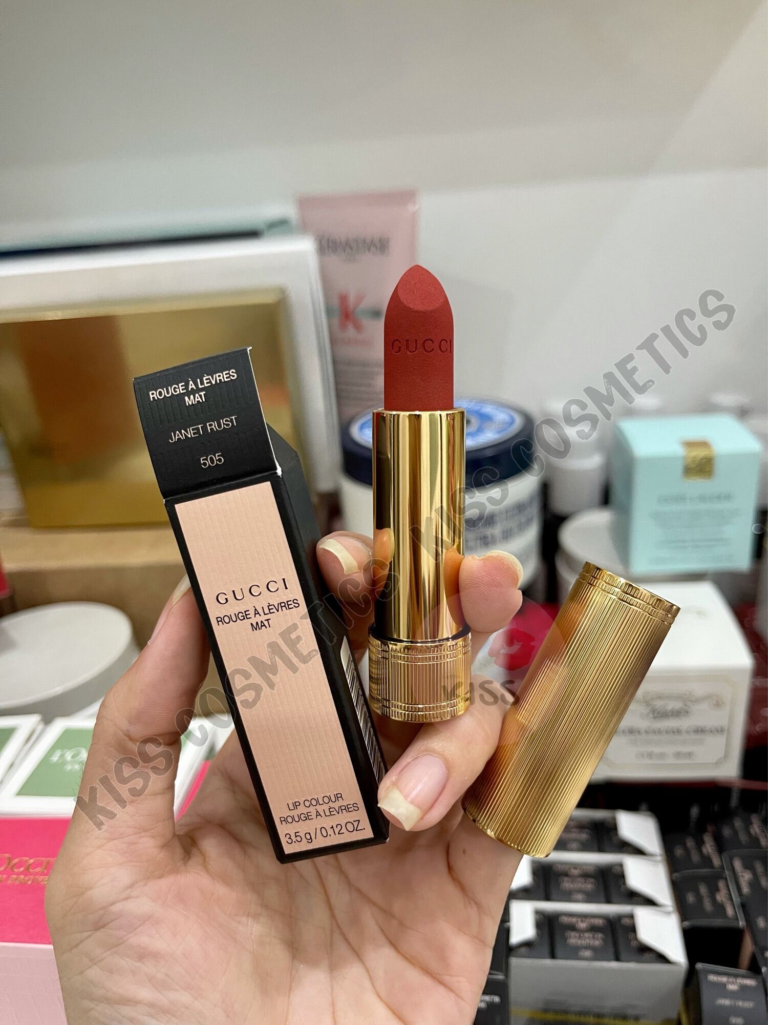 [FreeShip Max] - Son Gucc! Matte 505 Đỏ gạch - Kiss cosmetics