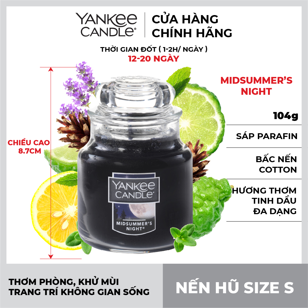 Nến hũ Yankee Candle size S - Midsummer Night