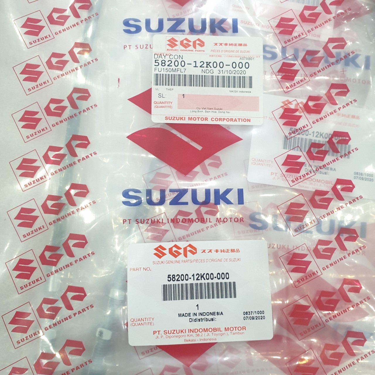 Dây Côn Zin Suzuki Raider Satria Fi có tem công ty
